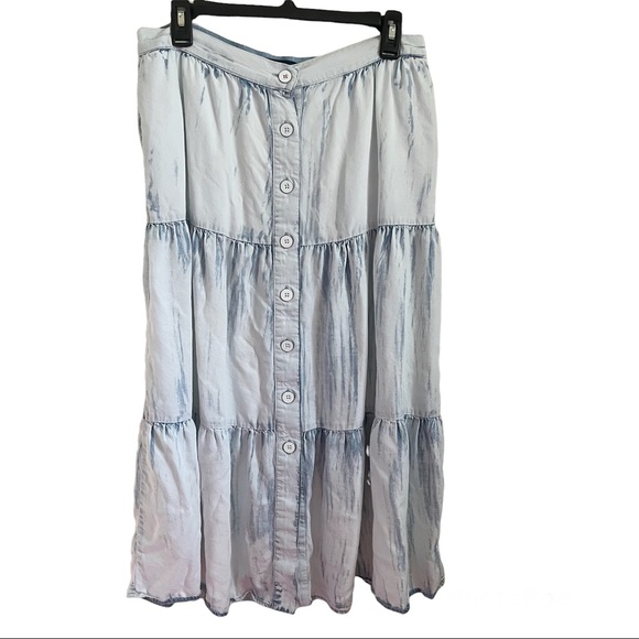 Nautica Women’s Faded Blue Summer Skirt - 10 - Picture 1 of 8